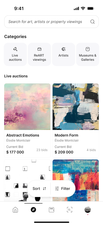 Art Buyer & Collector Mobile View 2